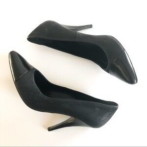 Allsaints Spatialfields Jacks Place Black Cap Toe Pump Size 40